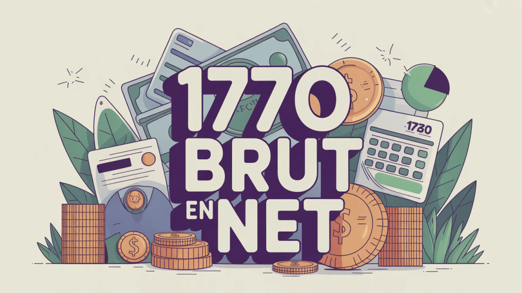 Illustration SEO 1770 brut en net conversion fiche de paie