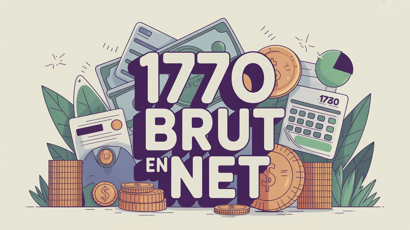 Illustration SEO 1770 brut en net conversion fiche de paie