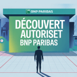 bnp découvert autorisé 15 jours image client devant ligne rouge banque