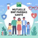 bnp paribas mutuelle tarif illustration famille protection santé