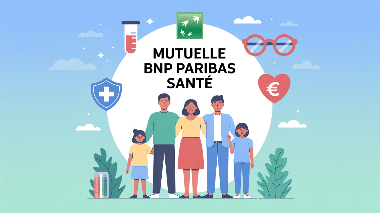 bnp paribas mutuelle tarif illustration famille protection santé