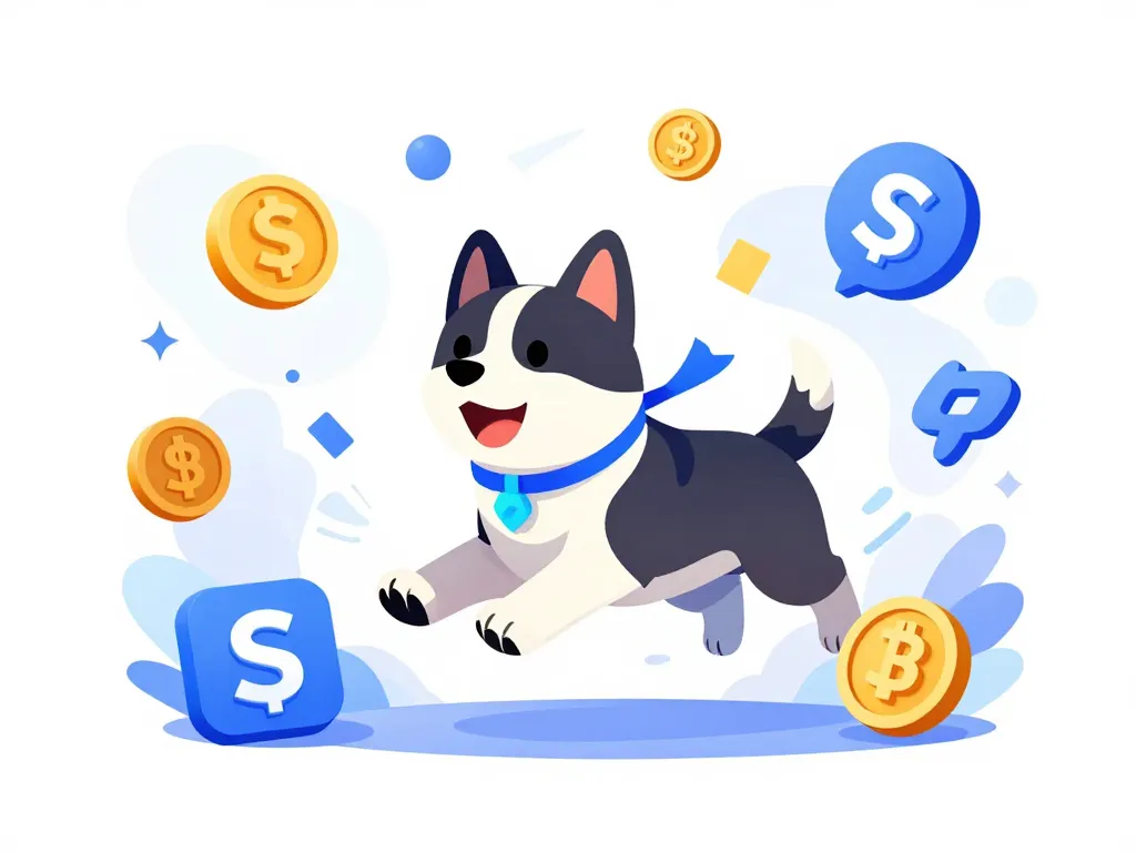 bonk solana memecoin editorial illustration