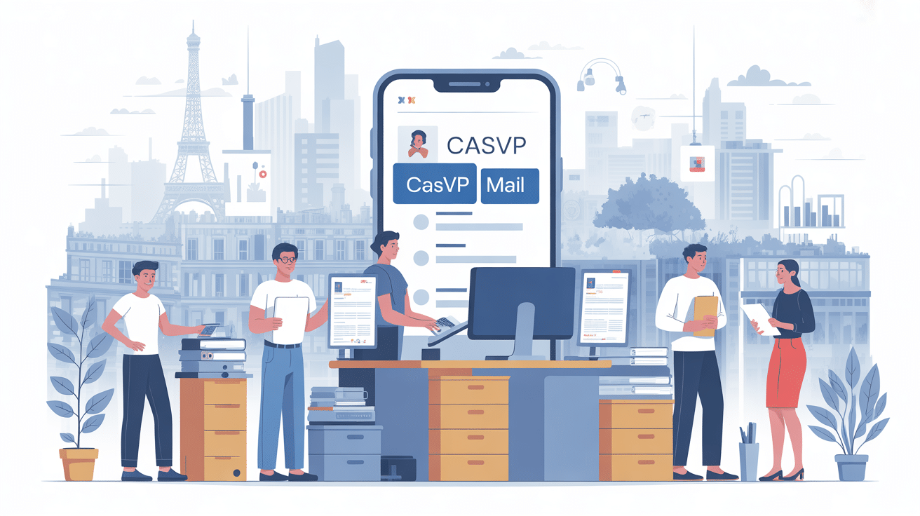 casvp mail illustration démarches administratives Paris