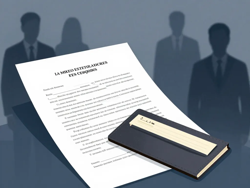 editorial illustration legalite cheque sur papier libre