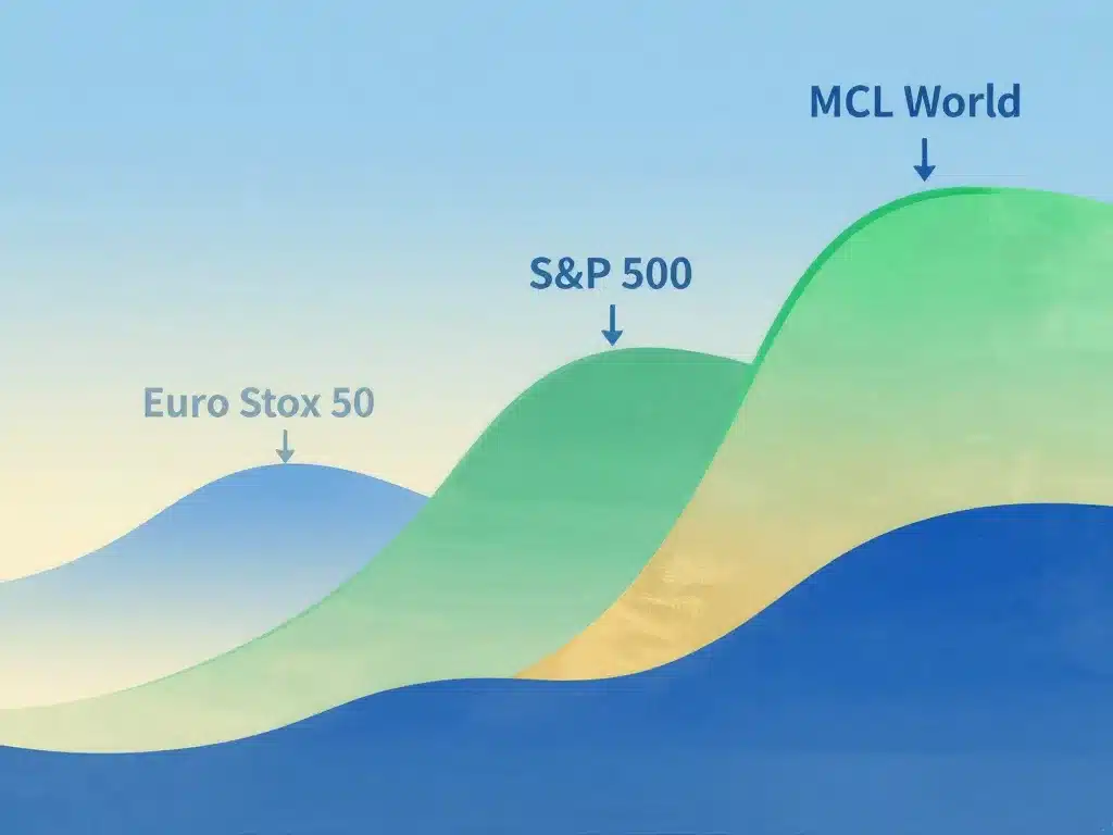visualisation performance comparaison de euro stoxx 50 grands indices