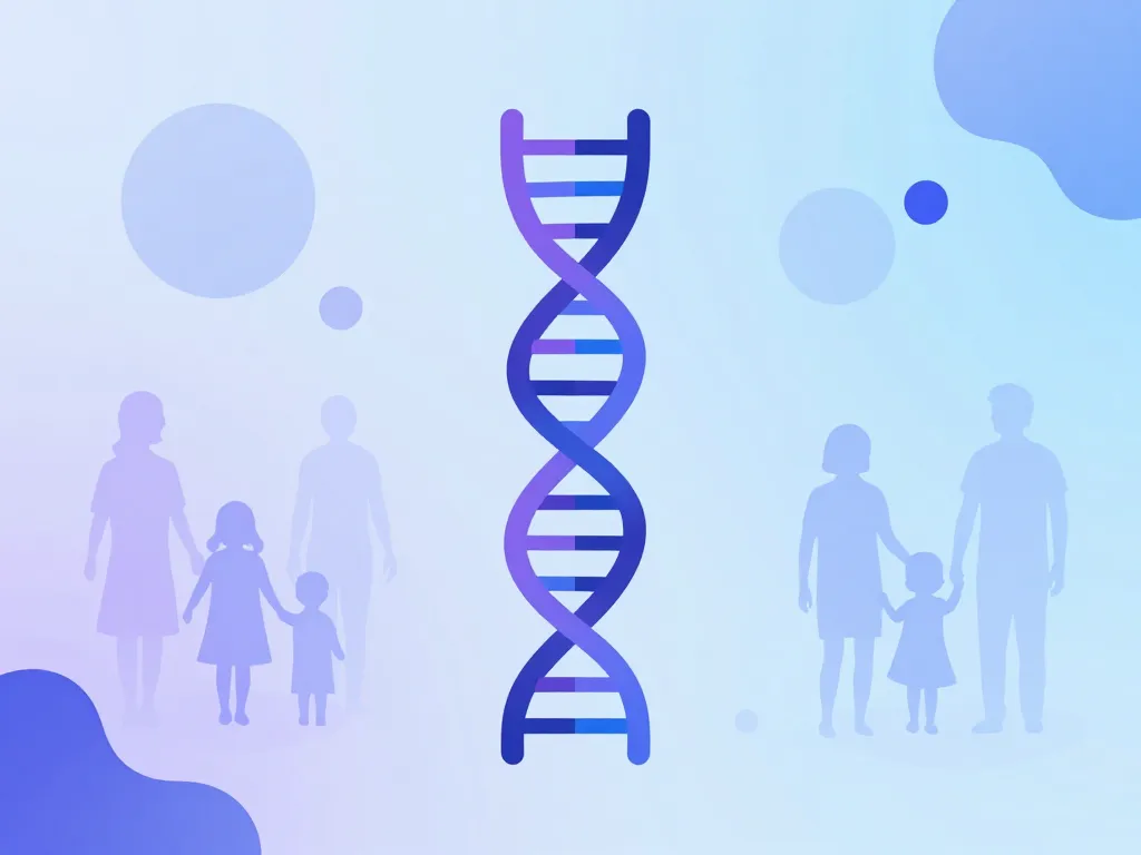 Visuel symbolique mutation myedhe ADN et impact familial
