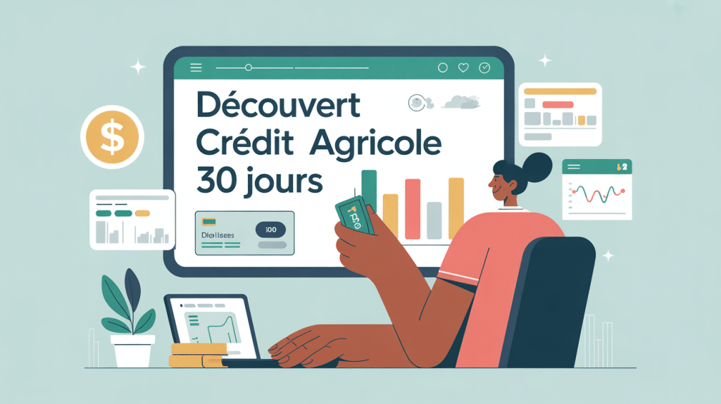 illustration du découvert crédit agricole 30 jours gestion bancaire