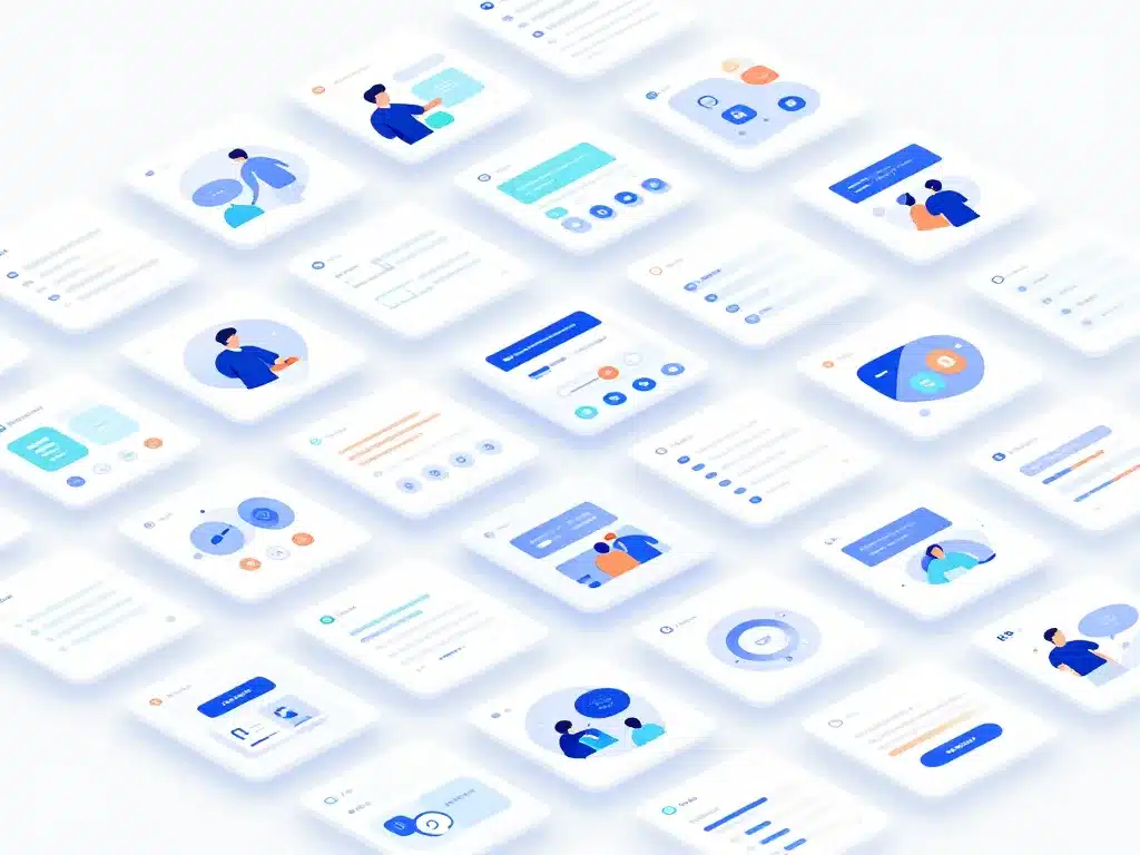 entile interface utilisateur cartes web mobile