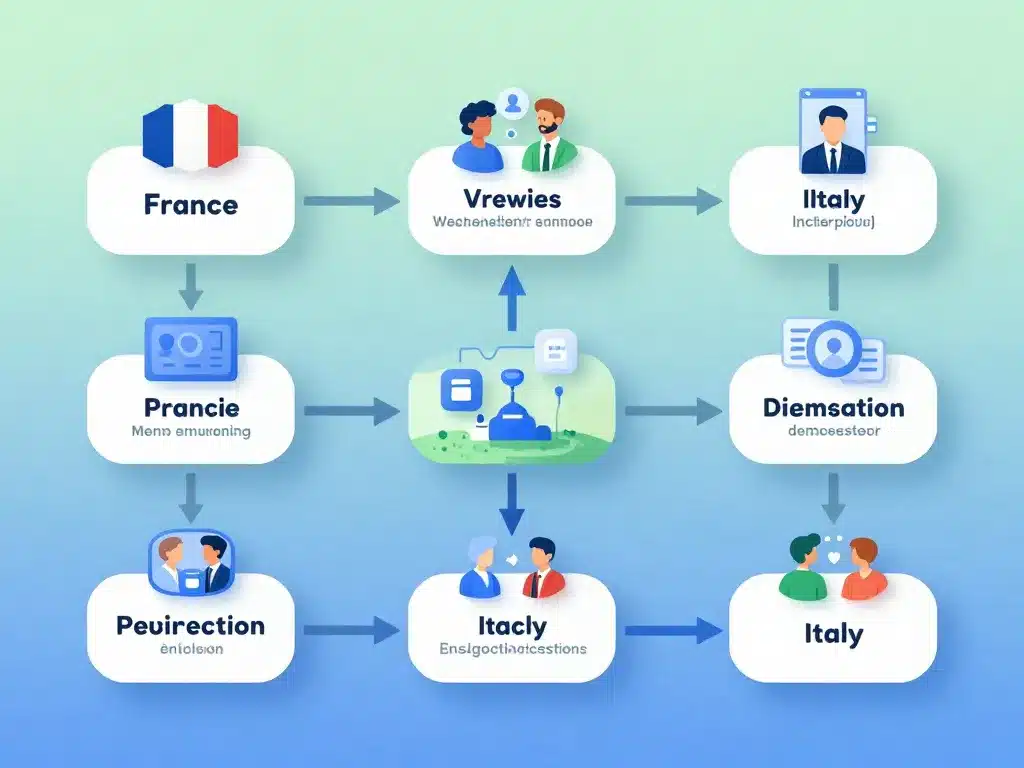processus recrutement entreprise française qui recrute en italie
