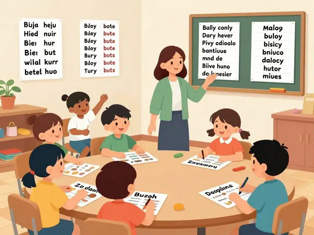 Activité élèves familles de mots ce2 tri cartes