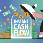 instant cash flow illustration ressources financières débloquées