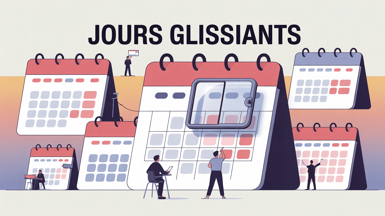 jours glissants def explication visuelle paie droit travail