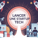 illustration parcours startup tech innovante