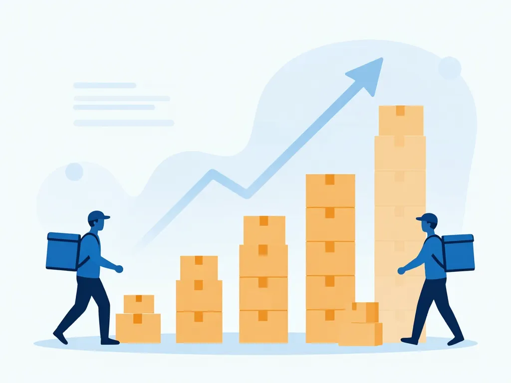 Graphique stylisé livreur amazon salaire débutant expérimenté