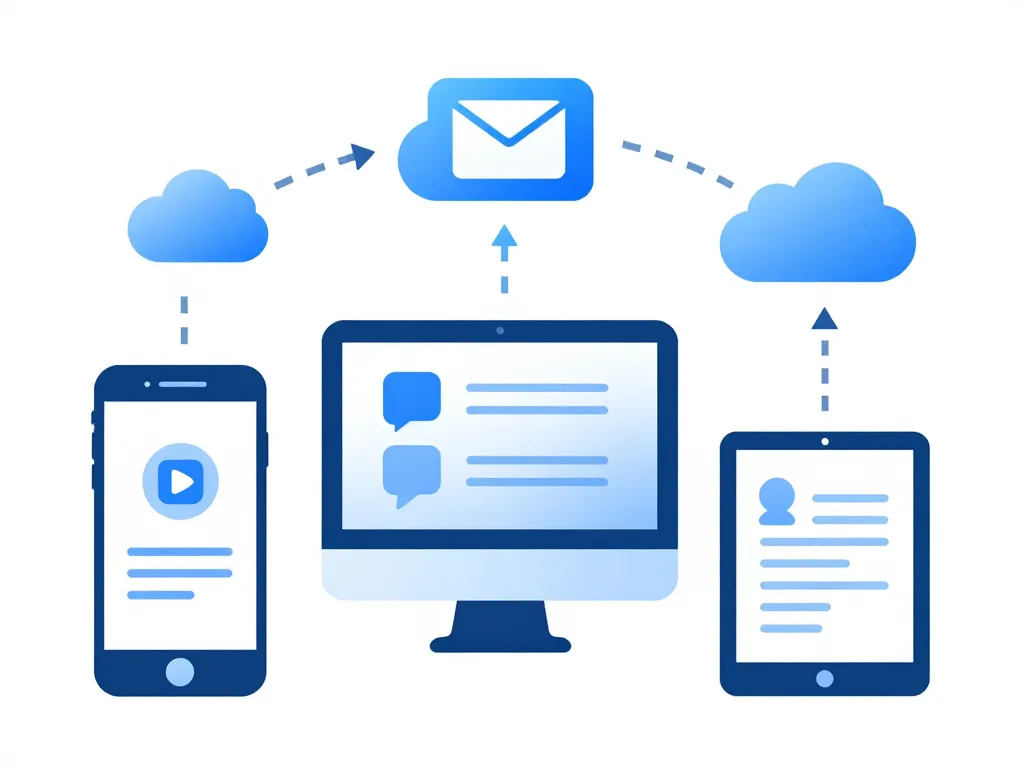 synchronisation messagerie ec lyon appareils
