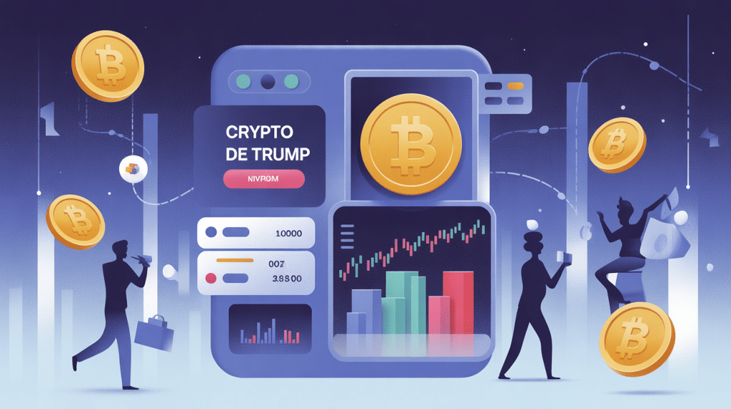 ou acheter la crypto de trump achat sécurisé illustration vectorielle