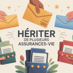 peut on hériter de plusieurs assurance-vie illustration stylisée dossiers succession