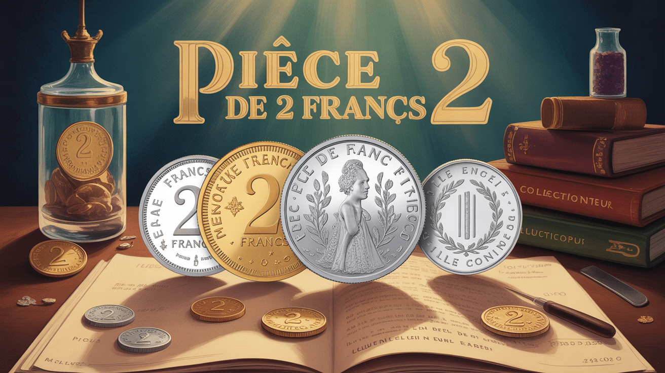 illustration de pièces de 2 francs françaises toutes époques