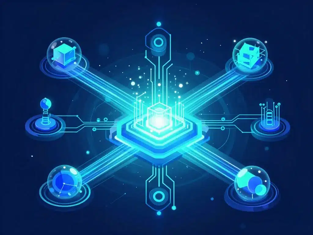 reseau symbolique qubic crypto ia distribuée flux futuristes