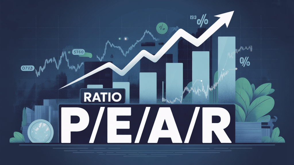 illustration ratio p/e/a/r investissement bourse