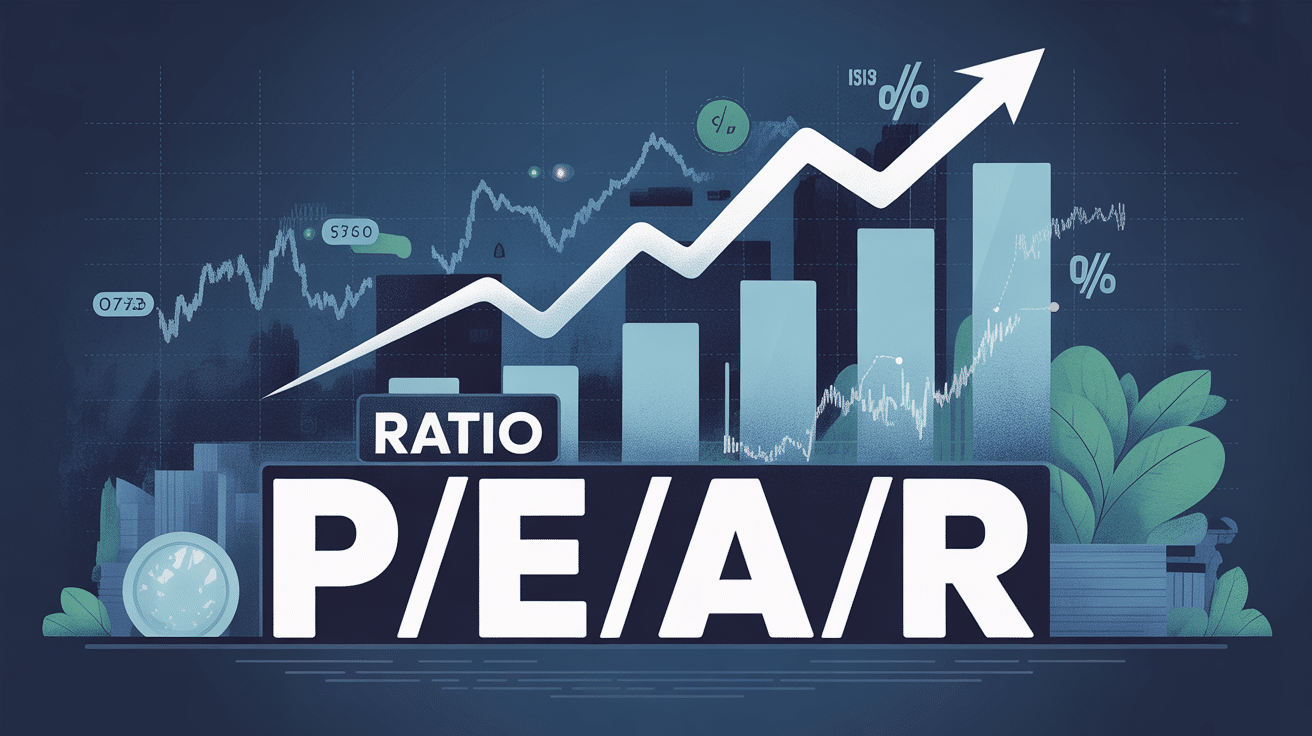 illustration ratio p/e/a/r investissement bourse