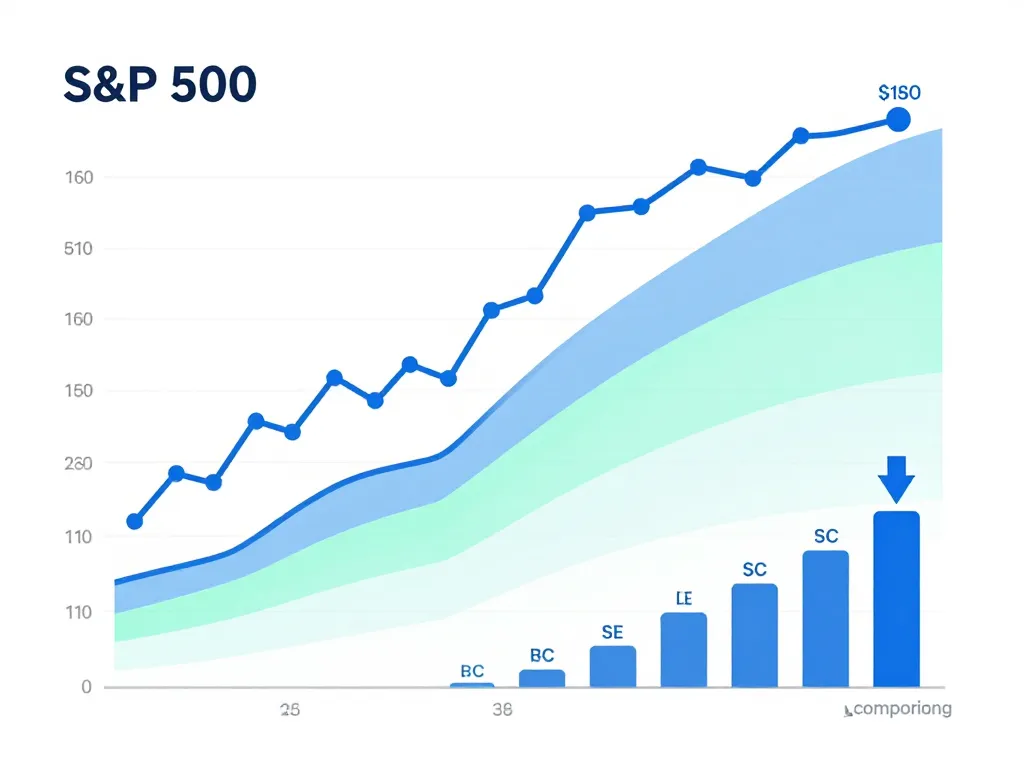 diagramme concept rendement s&p 500 10 ans