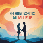 retrouvons nous au milieu illustration rencontre humaine