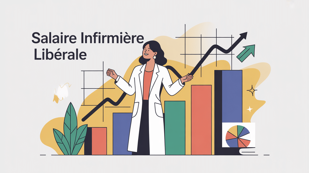 illustration moderne salaire d infirmiere liberale graphique