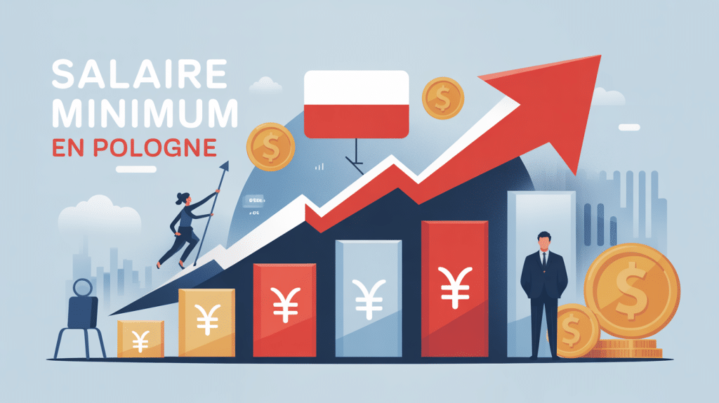 smic en pologne illustration abstraite salaire minimum