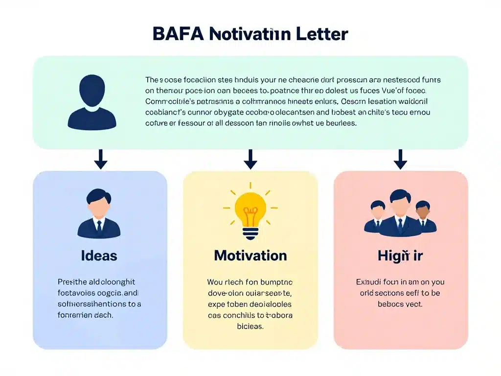 Schéma organisation lettre de motivation bafa