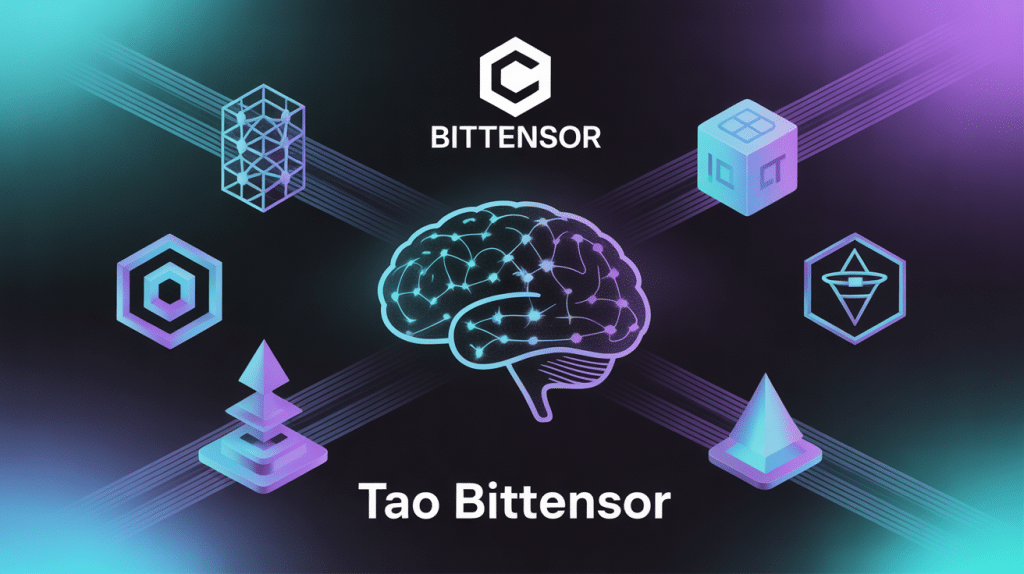 illustration tao bittensor blockchain intelligence artificielle