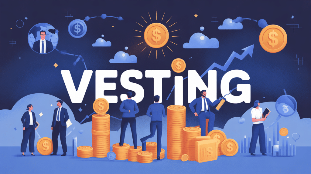illustration vesting startup salariés fondateurs investisseurs