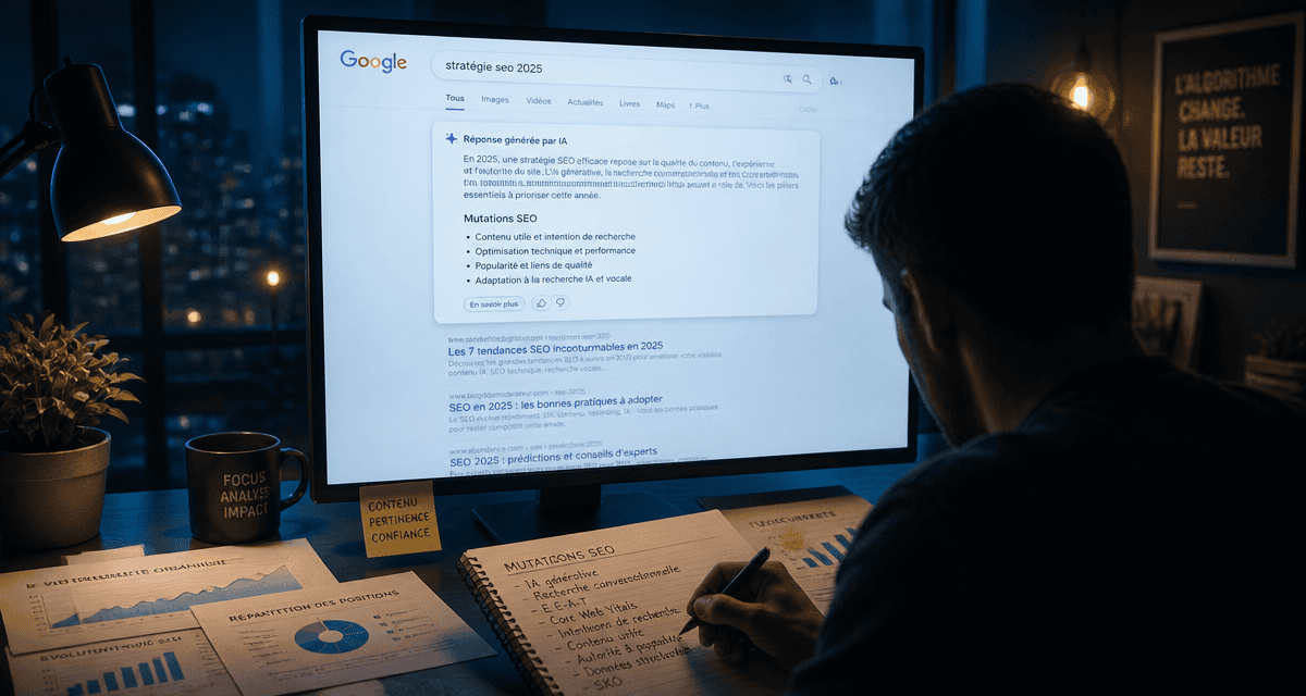 actu seo SERP IA analyste