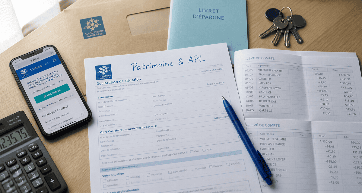 apl et epargne documents caf et calculatrice