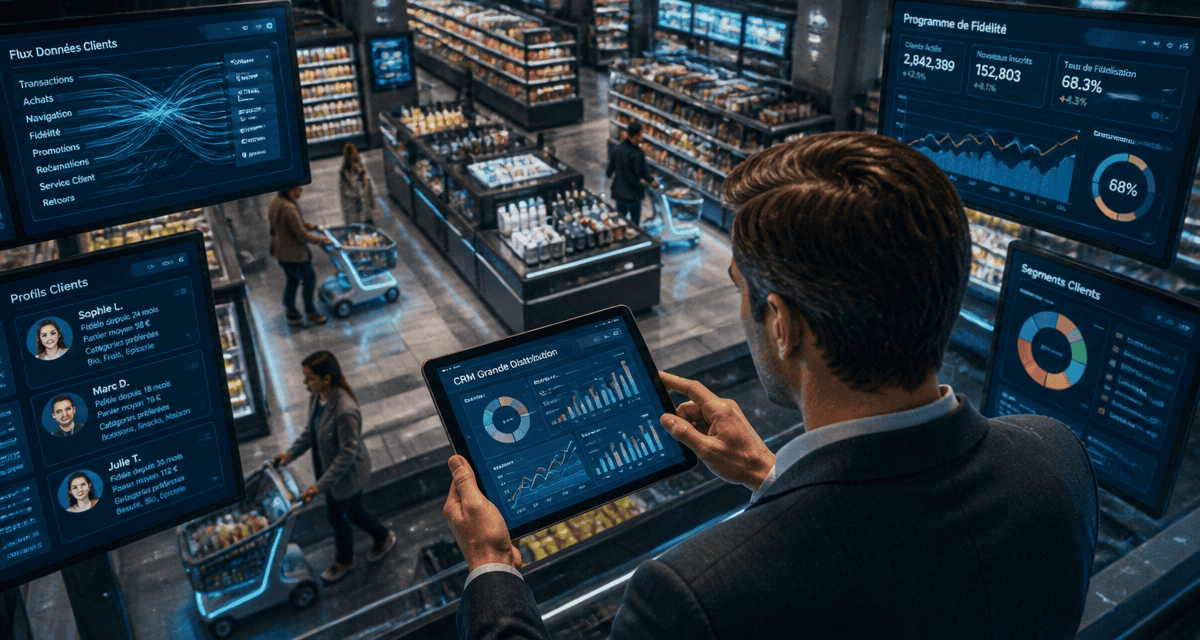 crm grande distribution responsable marketing données clients