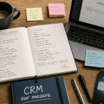 bureau dirigeant avec cahier crm sur mesure