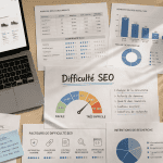 difficulté seo bureau documents graphiques