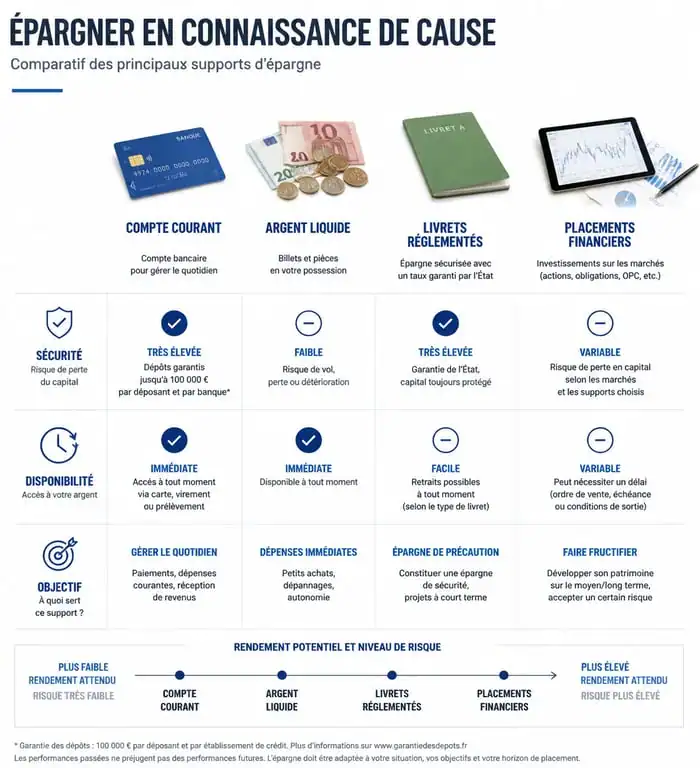 Comparatif des supports d'épargne pour sécuriser son argent en 2025