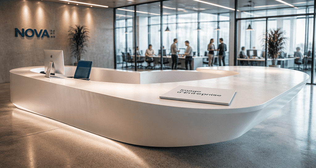 entreprise image hall accueil moderne