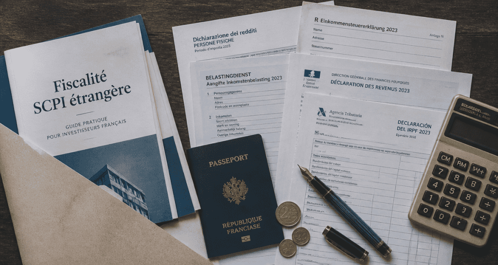 fiscalité scpi étrangère bureau et documents