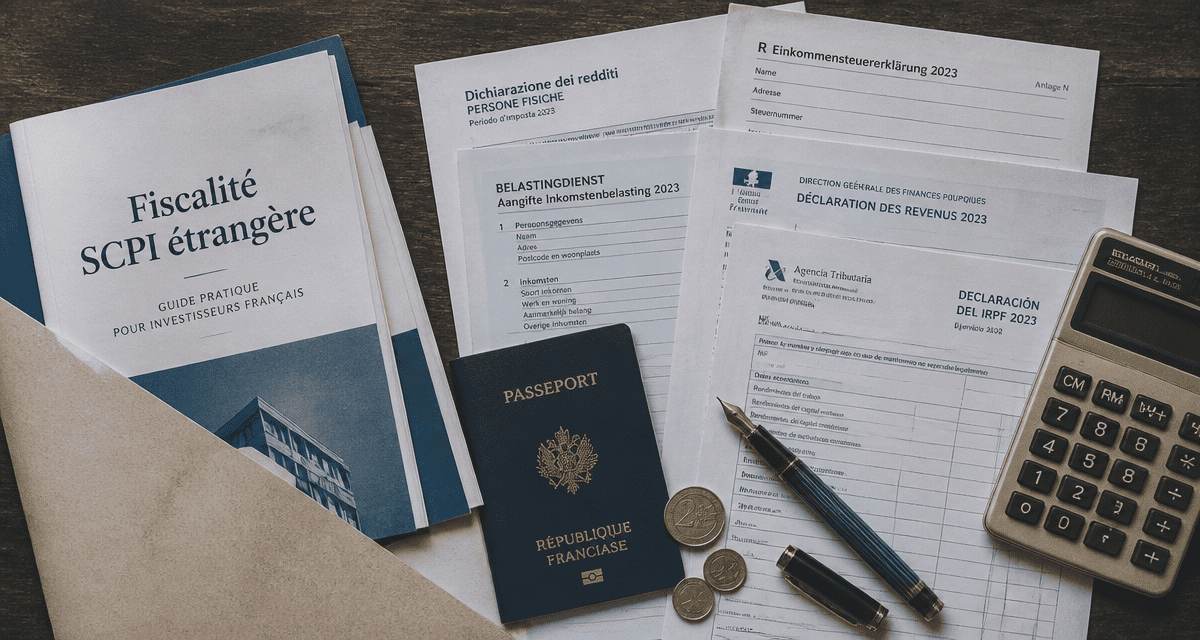 fiscalité scpi étrangère bureau et documents