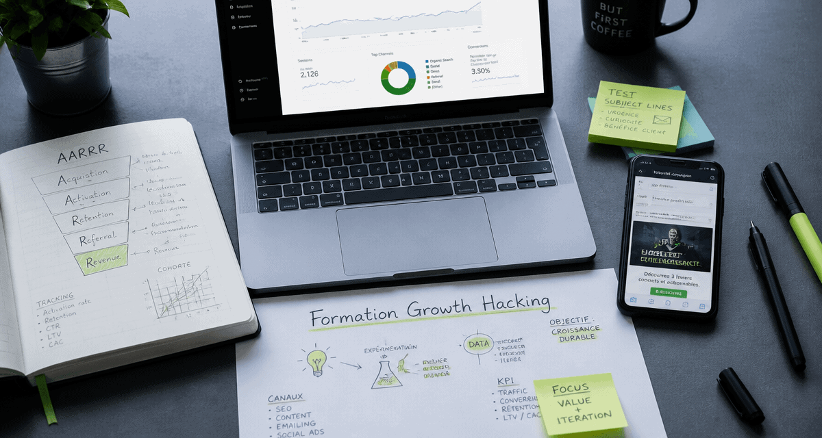 formation growth hacking bureau funnel AARRR