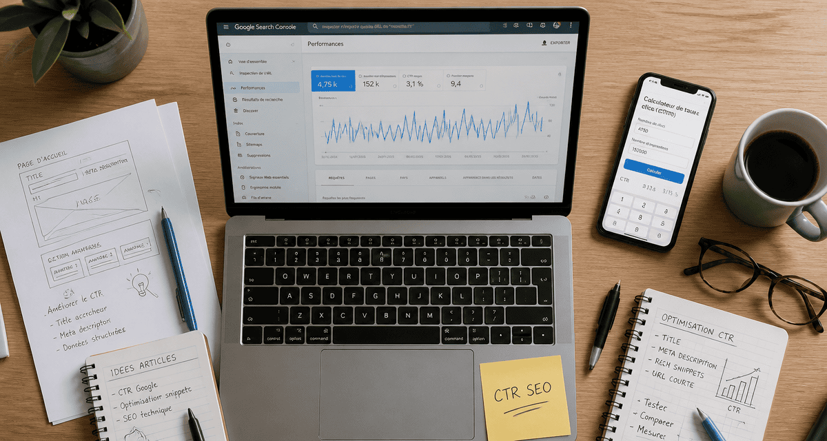 bureau avec google search console ctr seo