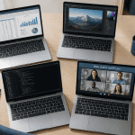 Ordinateur portable pour travailler sur bureau professionnel