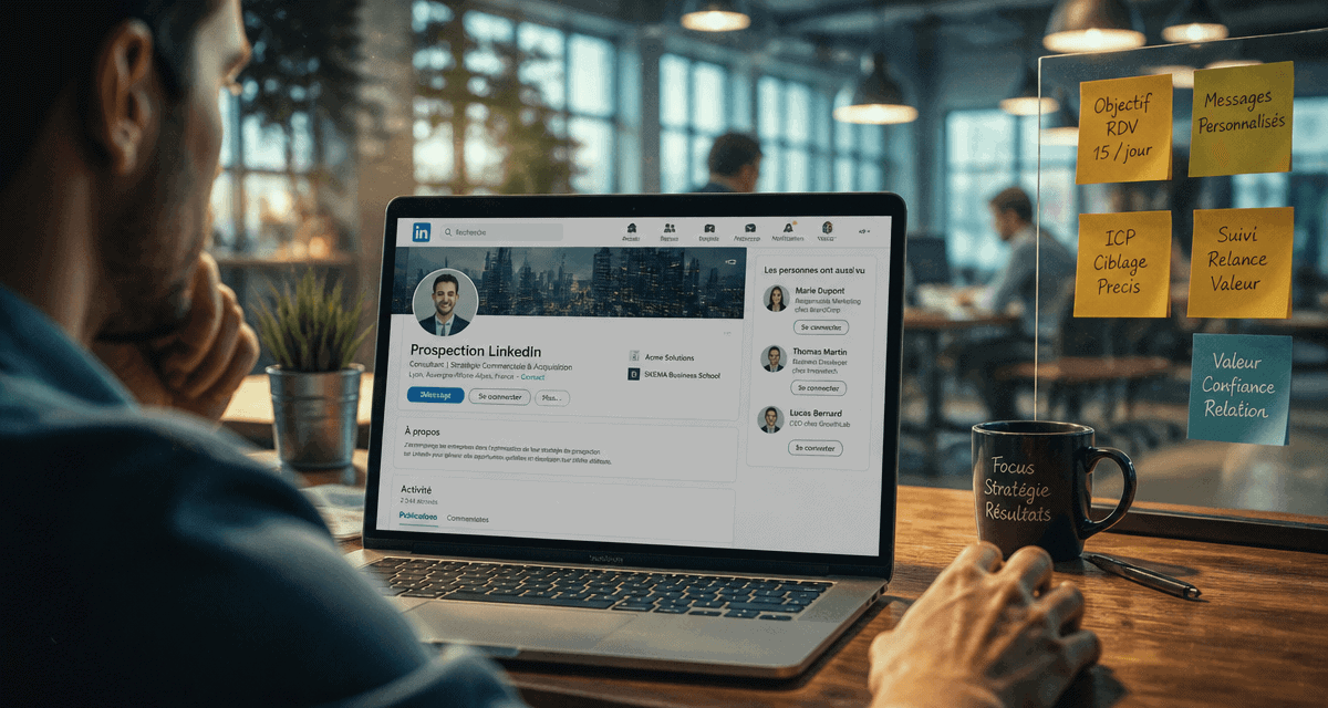 prospection automatique linkedin open space