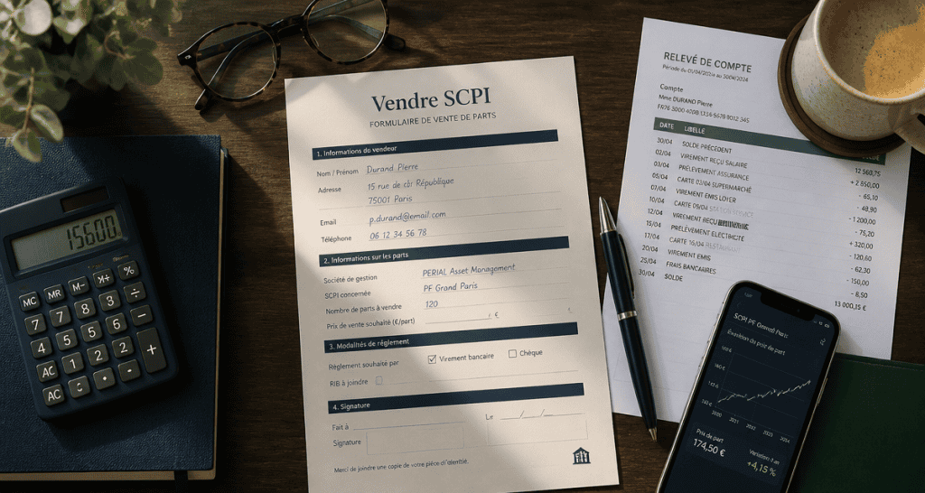 vendre scpi formulaire calculatrice bureau
