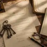 abandon d'usufruit a 80 ans, documents notariés et clés anciennes