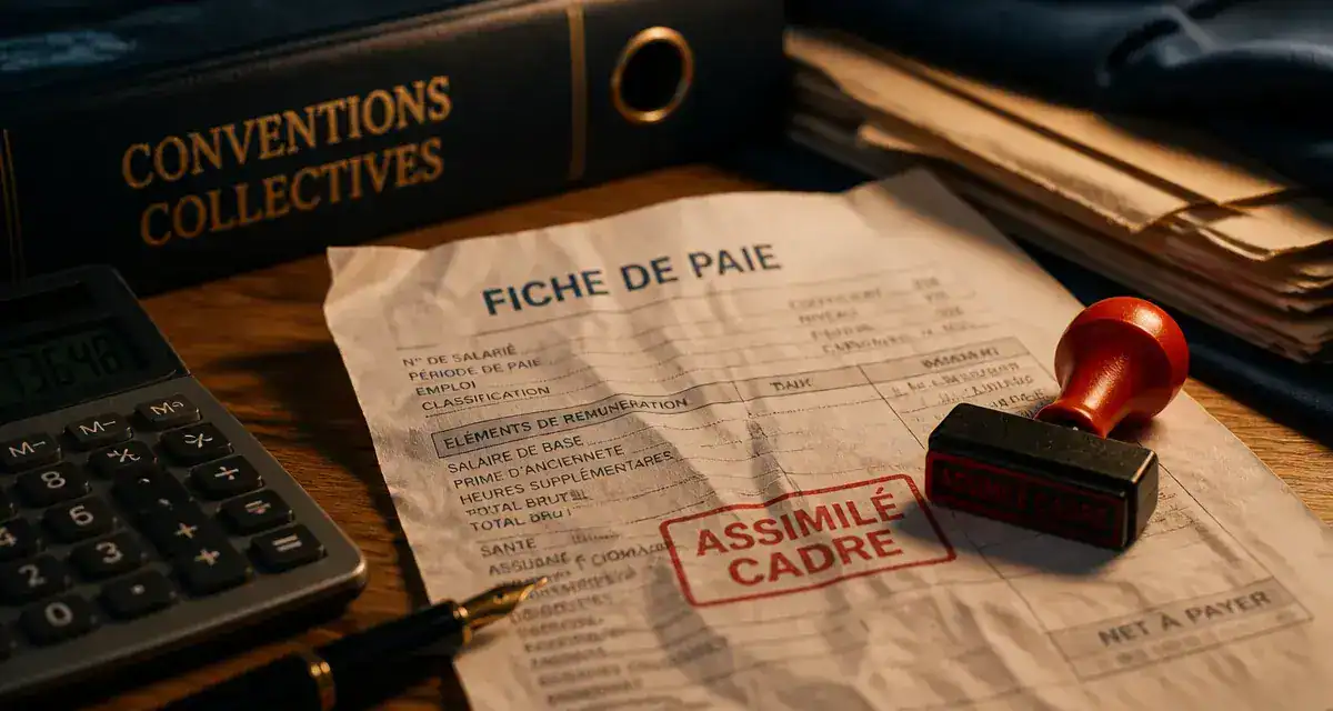 Cadre assimilé : fiche de paie et droits sociaux