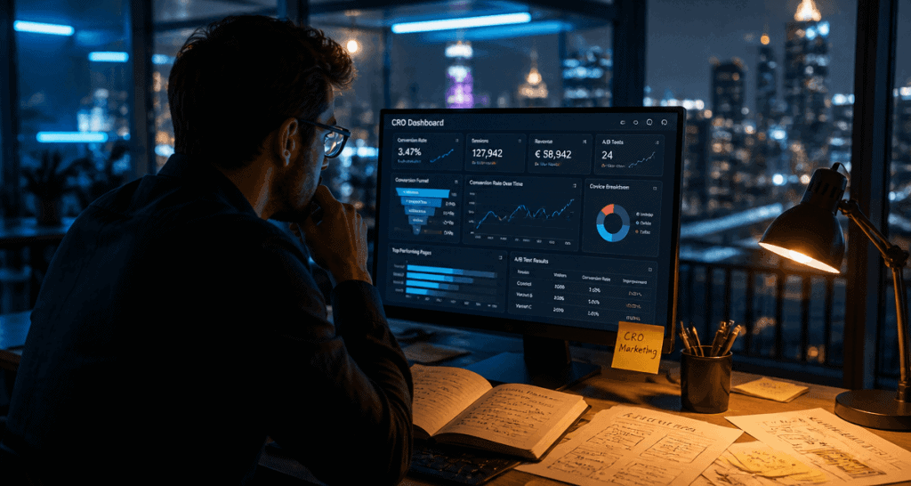 cro marketing consultant analyse écran