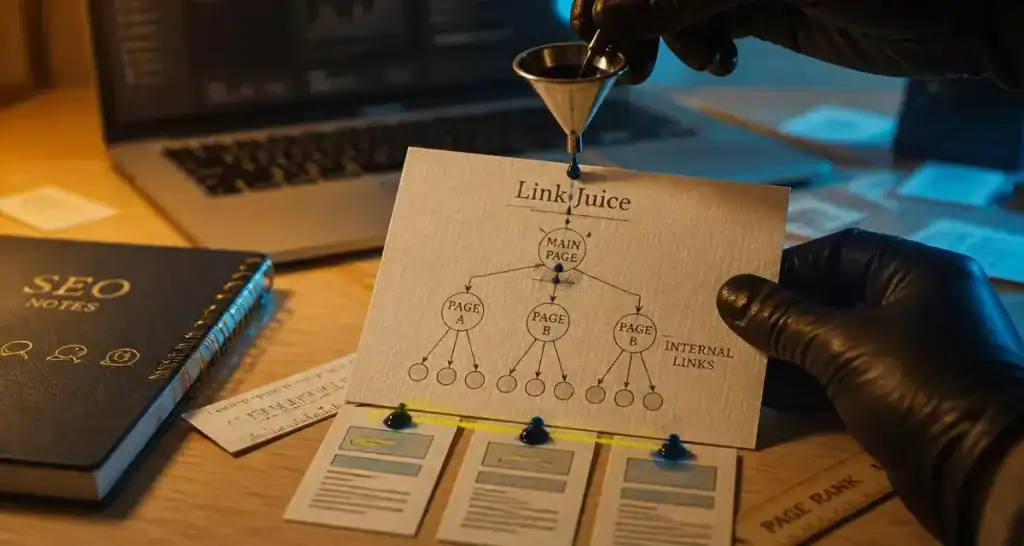 Linkjuice : transfert d’autorité SEO via liens